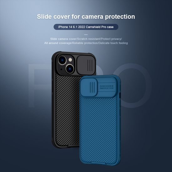 Obal / kryt na Apple iPhone 14 Pro Max černý s krytkou fotoaparátů - Nillkin CamShield Pro