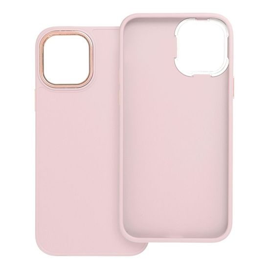 Obal / kryt na Apple iPhone 12 / 12 Pro růžový - Frame Case