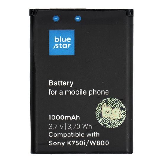 Baterie Sony Ericsson K750i/W800/W550i/Z300 1000 mAh Li-Ion Blue Star premium (náhrada BST-37)