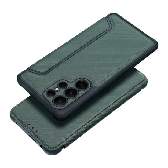 Pouzdro / obal na Samsung Galaxy A57 zelené - knížkové Razor