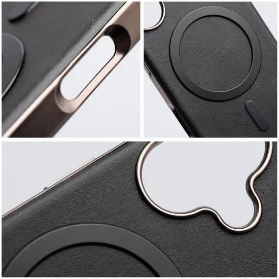 Obal / kryt na Samsung Galaxy A57 černý s MagSafe - Gentleman Mag Cover
