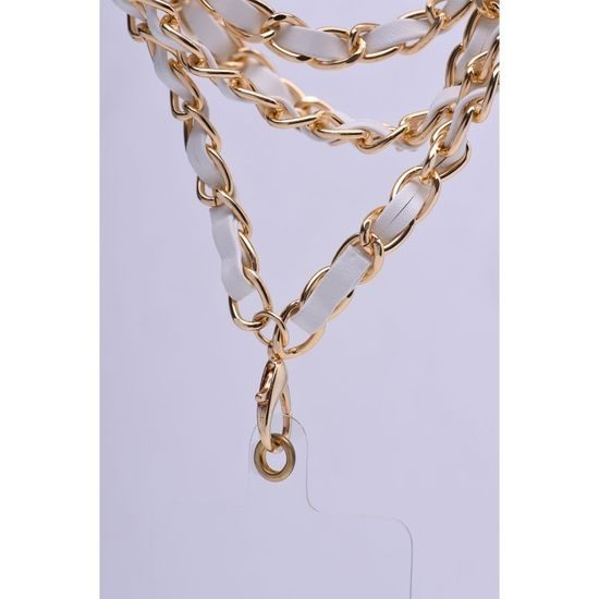 Přívěšek k telefonu na krk 116 cm bilý - STRAP