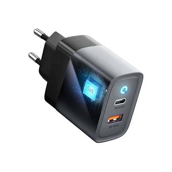 Forcell F-Energy cestovní nabíječka s porty USB-C a USB-A - 4A 45W s funkcí PD a Quick Charge 4.0