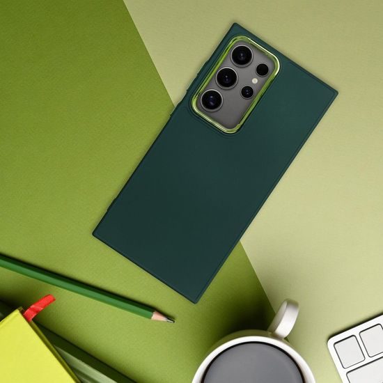 Obal / kryt na Smasung Galaxy S23 FE zelený - FRAME