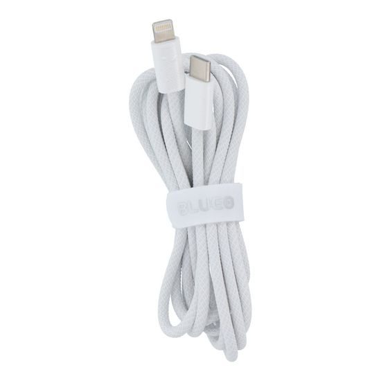 Datový / nabíjecí kabel C / Lightning QC4.0 PD60W 2M - bílý - BLUEO