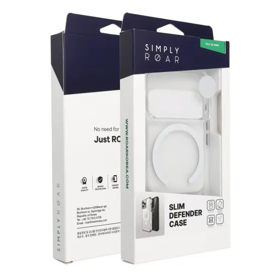 Obal / kryt na Apple iPhone 17 Pro transparentní - MagSafe Roar Slim Defender