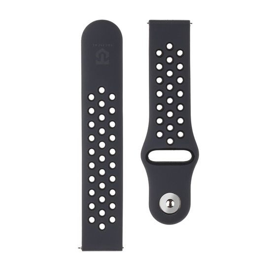 Silikonový Řemínek na hodinky 20mm černý - Tactical 856 Double