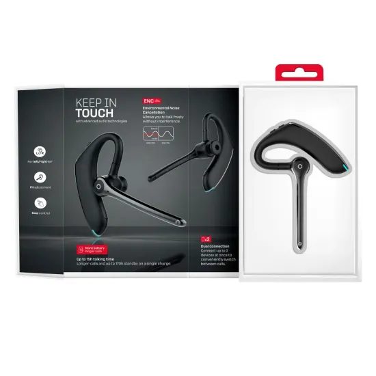 Bezdrátový headset (ENC, Multipoint, BT 6.0 + EDR, 170mah) FORCELL Orion Plus