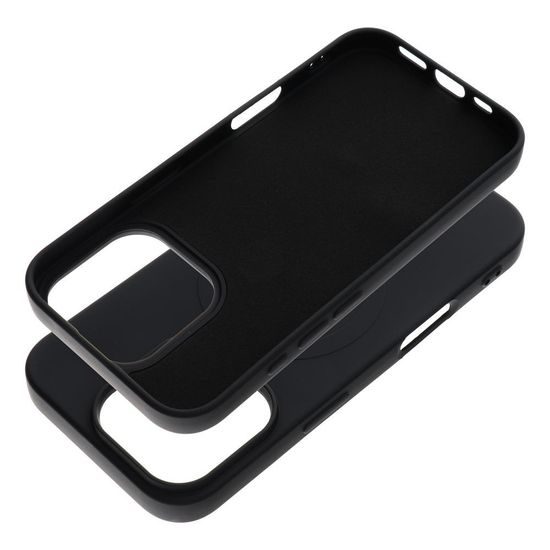 Obal / kryt na Apple iPhone 16 Pro čierne - SILICONE MAG COVER