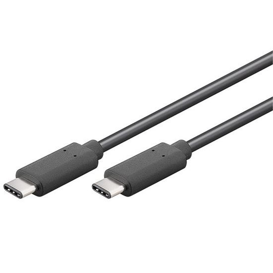 USB 3.1 C - USB 3.1 C 50cm PremiumCord - čierny