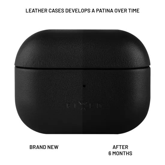 Kožené pouzdro FIXED pro Apple AirPods 3 černé