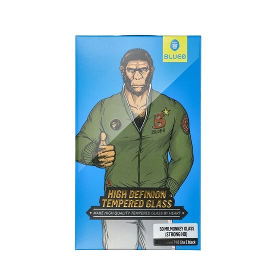 Tvrdené / ochranné sklo Apple iPhone SE 2020 čierne - 5D Mr.Monkey (Strong HD)