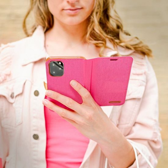 Pouzdro / obal na Samsung Galaxy S24 Plus růžové - knížkové CANVAS
