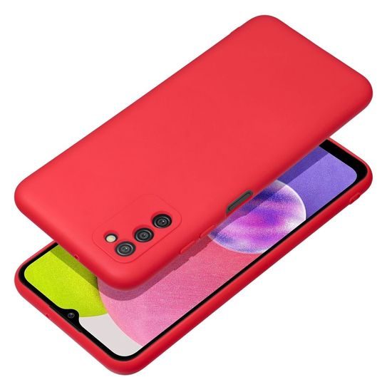 Obal / kryt pre Samsung Galaxy A03s červený - Forcell SOFT