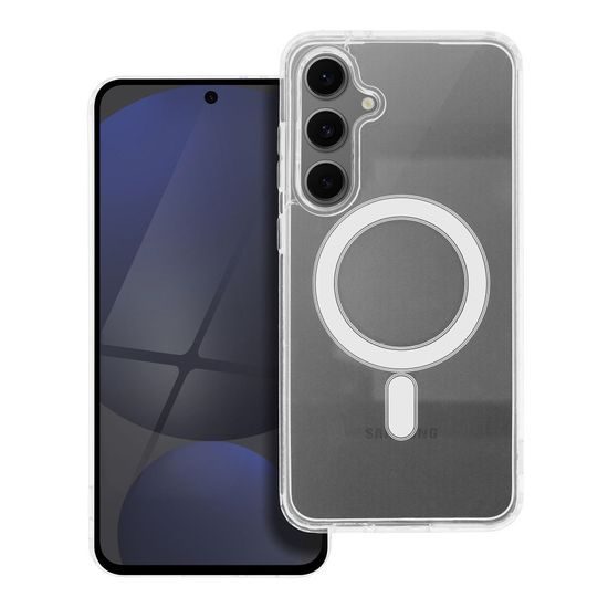 Obal / kryt na Samsung Galaxy S24 FE průhledný - Mag Cover