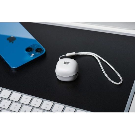 Bezdrátová sluchátka TWS Mini A19 bílá - BLUE STAR