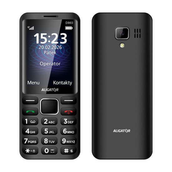 ALIGATOR D860 Dual sim, černý