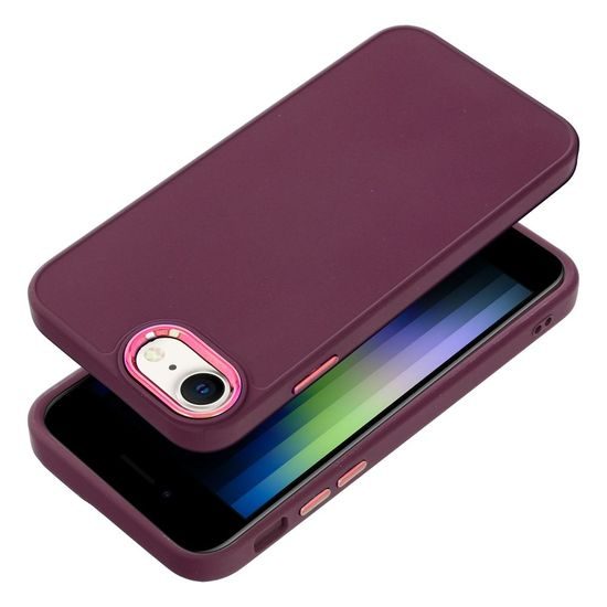 Obal / kryt na Apple iPhone 7 / 8 / SE 2020 / SE 2022 Frame case - fialový