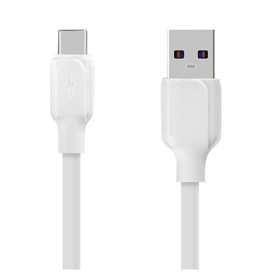 Datový / nabíjecí kabel USB-A/USB-C 1m bílý - OBAL:ME