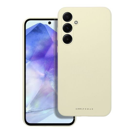 Obal / kryt na Samsung Galaxy A55 5G žltý - Roar Cloud-Skin