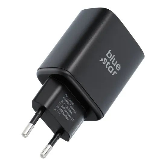 Síťová nabíječka USB C AVS 2.0 3A 60W černá - Blue Star