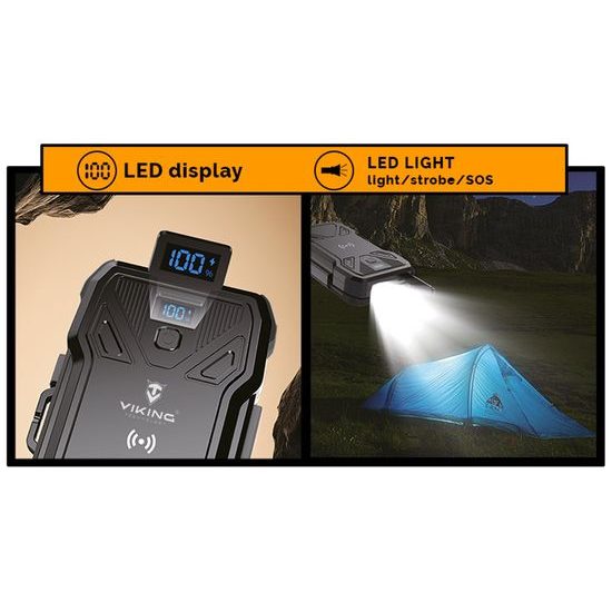 Solární powerbanka 20000 mAh VIKING TYR II