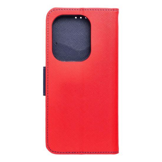 Pouzdro / obal na Xiaomi Redmi NOTE 13 PRO 4G červené - knížkové Fancy Book