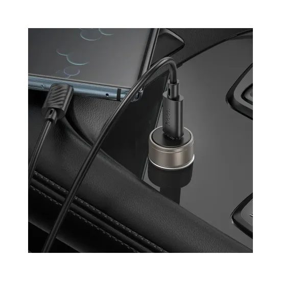 Nabíječka do auta USB C 30W šedá - HOCO