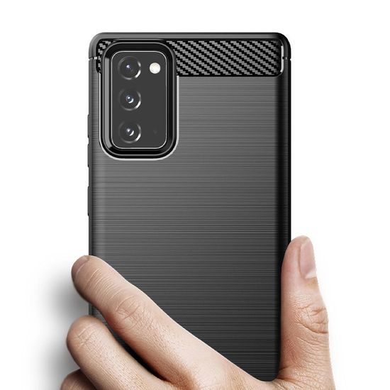 Obal / kryt pre Samsung Galaxy Note 20 čierny - Forcell CARBON