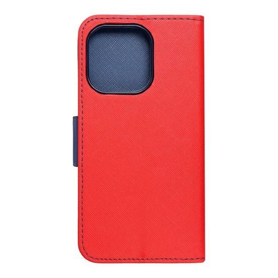 Pouzdro / obal na Apple iPhone 14 ( 6.1 ) červený / modrý - knížkový Fancy Book