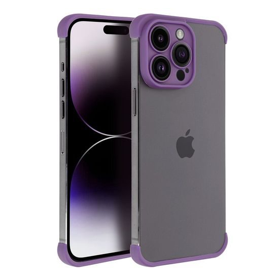 Obal / kryt na Apple iPhone 14 Pro fialový (ochrana fotoaparátu) - MINI BUMPERS