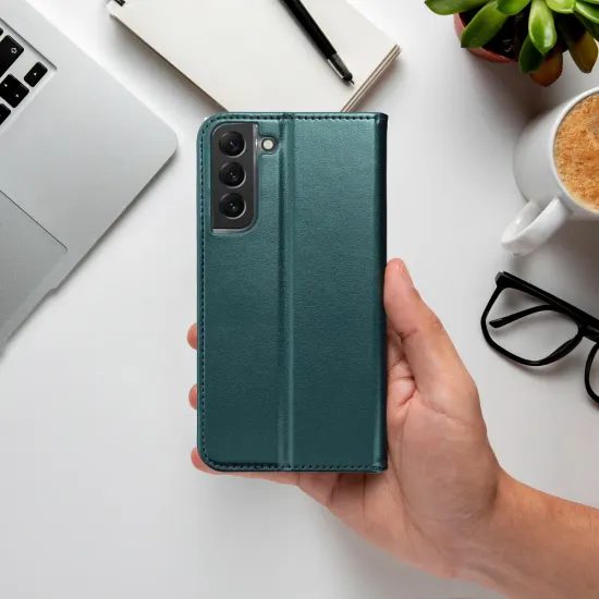 Pouzdro / obal na Xiaomi Redmi Note 15 5G tmavě zelené - knížkové Smart Magneto Book Case