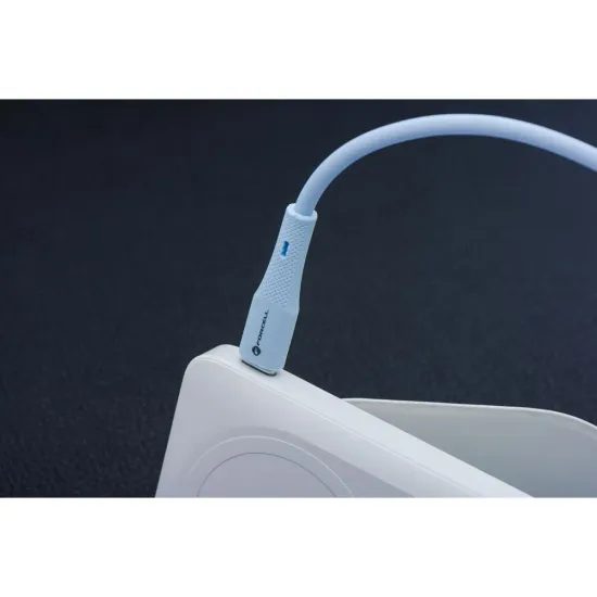 Datový kabel Lightning / USB A 1m 2,4A 12W modrý silikon - Forcell