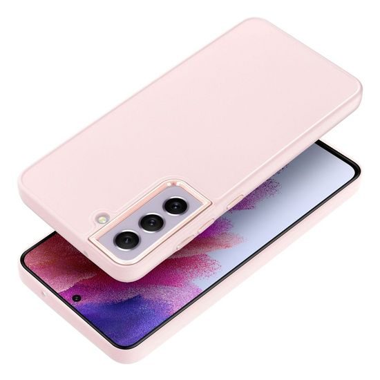 Obal / kryt na Samsung Galaxy S21 FE růžový - Frame Case