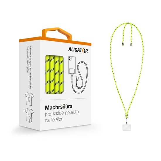 Machršňůra univerzální šňůrka, Neon Yellow - Aligator
