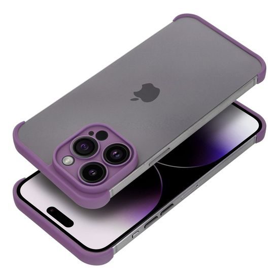Obal / kryt na Apple iPhone 14 Pro fialový (ochrana fotoaparátu) - MINI BUMPERS