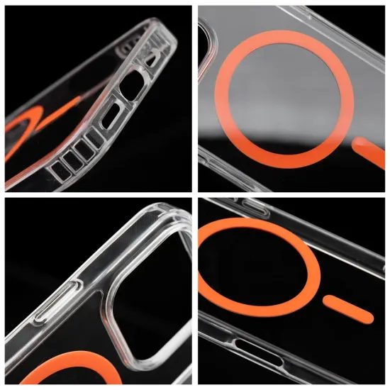 Obal / kryt na Apple iPhone 15 PRO transparentní s MagSafe - Ring Mag Cover
