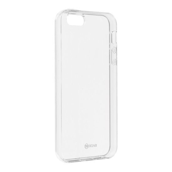 Obal / kryt pre Apple iPhone 5 / 5S / SE priehľadné - Jelly Case Roar