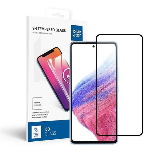 Tvrzené / ochranné sklo Samsung Galaxy A53 5G černé - BlueStar 5D
