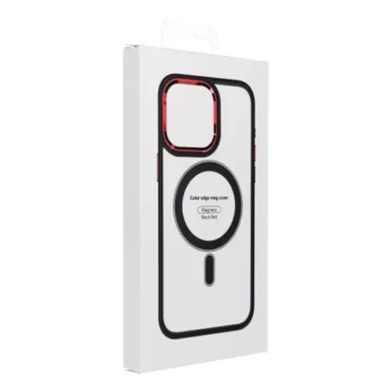 Obal / kryt na Apple iPhone 17 Pro Max červenočerný - MagCover