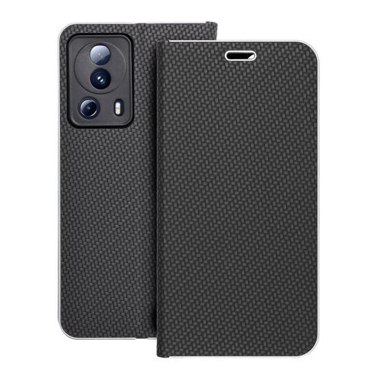Pouzdro / obal na Xiaomi 13 Lite černé - knížkové LUNA Book Carbon