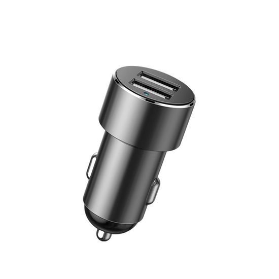 Rozbočovač 2x USB 3.1A 17W + 2x zásuvka do zapalovače 80W černý - Baseus
