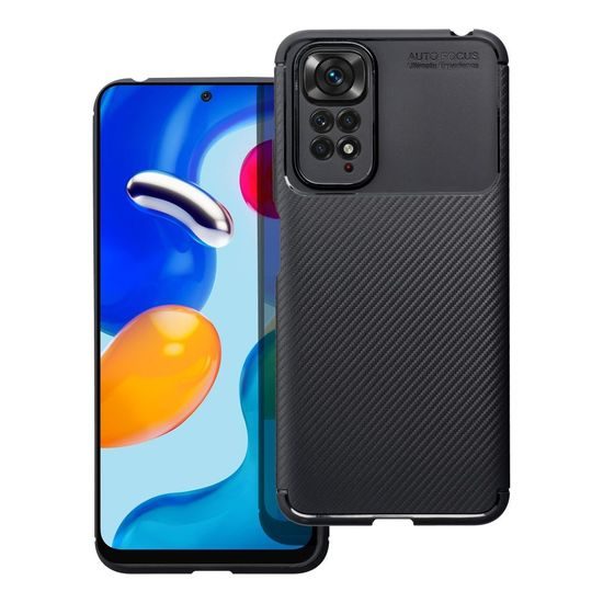 Obal / kryt na Xiaomi Redmi Note 9 čierny - Carbon Pro
