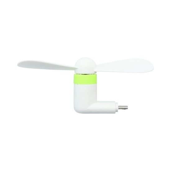 Ventilátor pre micro USB biely
