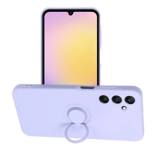Obal / kryt na Samsung Galaxy A25 5G fialový - Silicone Ring