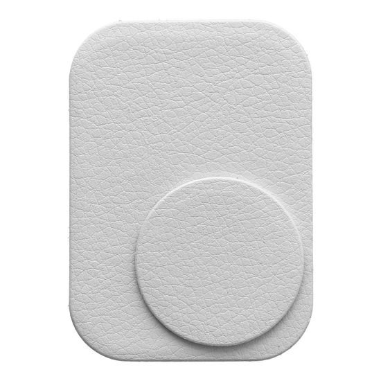 Podložka pro magnetické držáky do auta s kůží stříbrná