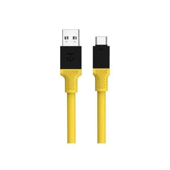 Datový / nabíjecí kabel USB-A/USB-C 1m žlutý - Tactical Fat Man