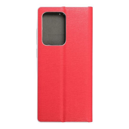 Puzdro / obal pre Samsung Galaxy S20 Ultra red - kniha Luna Book Silver