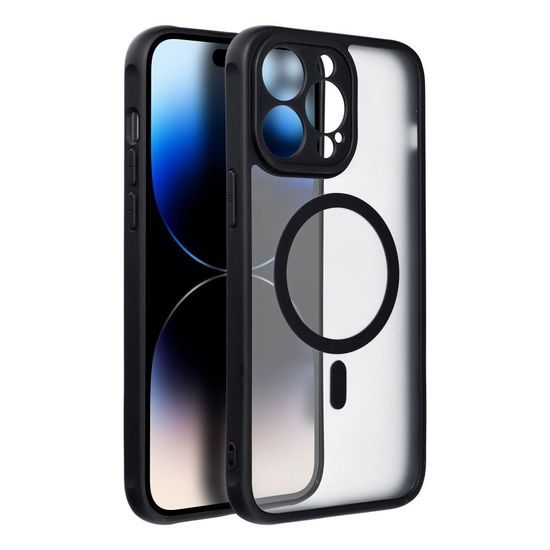 Puzdro / obal na Apple iPhone 14 Pro Max čierne - Matt Cover Mag