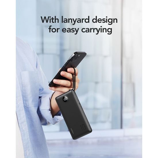 Powerbanka C10 10 000mAh (Micro + Typ C + Lightning) černá - VEGER